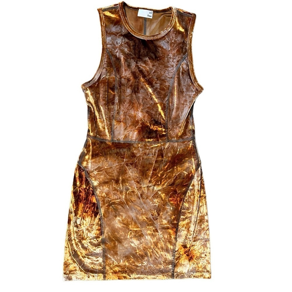 Aritzia Wilfred Free Velvet Tie Dye Mini Dress Womens Size S